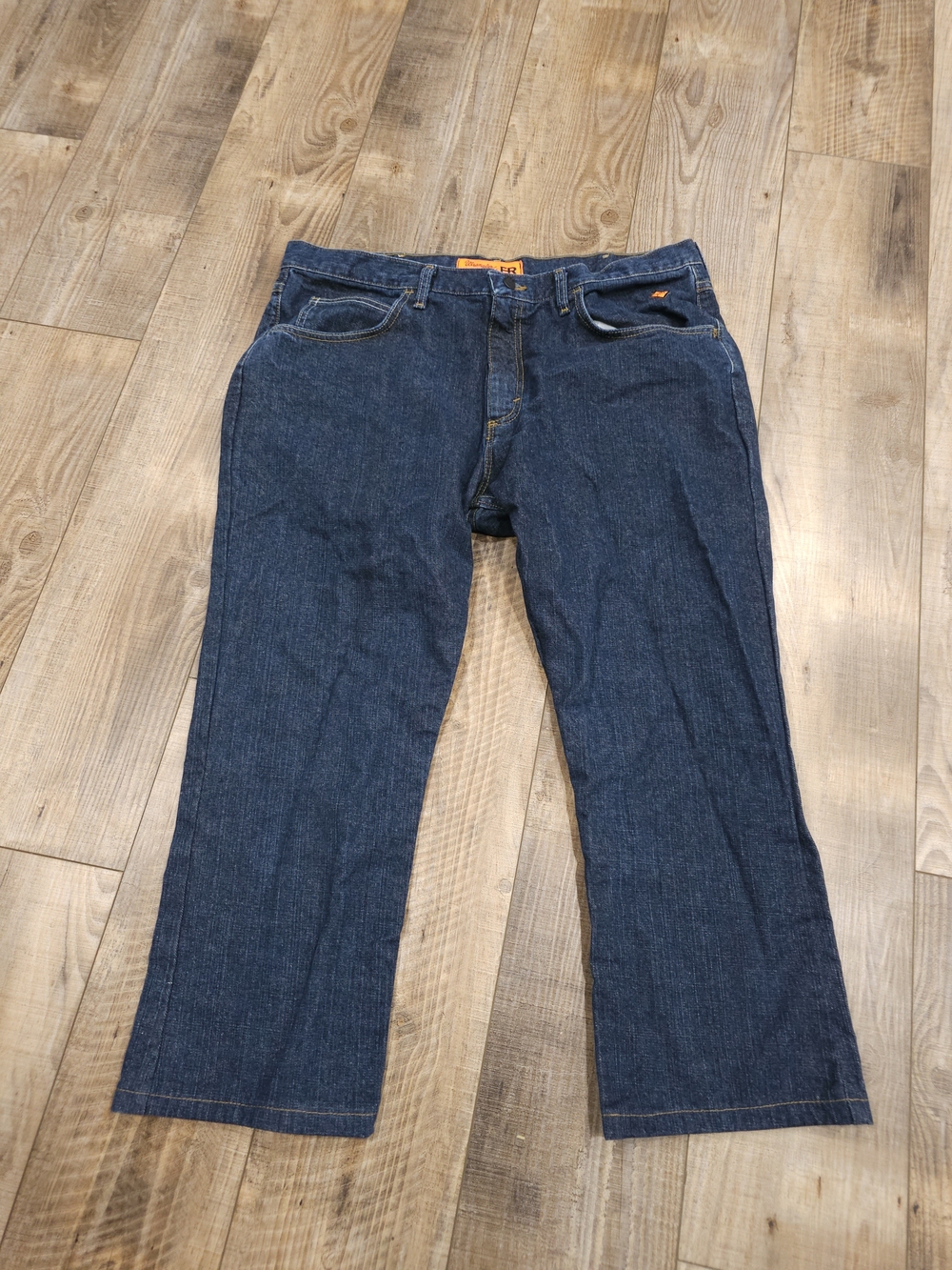 Wrangler 38x30 mens dark jeans 20x Flame resistant HRC2 2112 Excellent Workwear